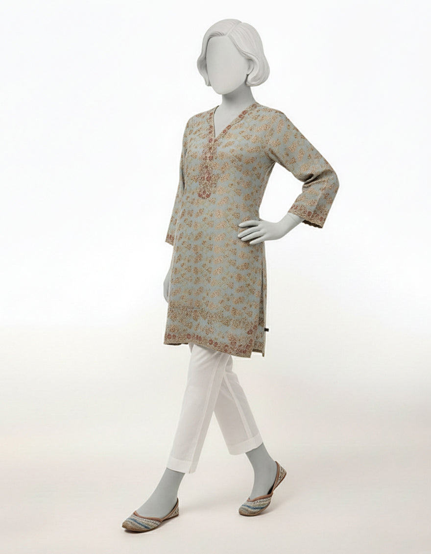 Lawn Multicolor Kurti - J. Junaid Jamshed
