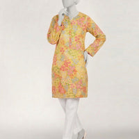 Lawn Yellow Kurti - J. Junaid Jamshed