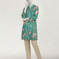 Lawn Green Kurti - J. Junaid Jamshed