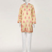 Lawn Yellow Kurti - J. Junaid Jamshed