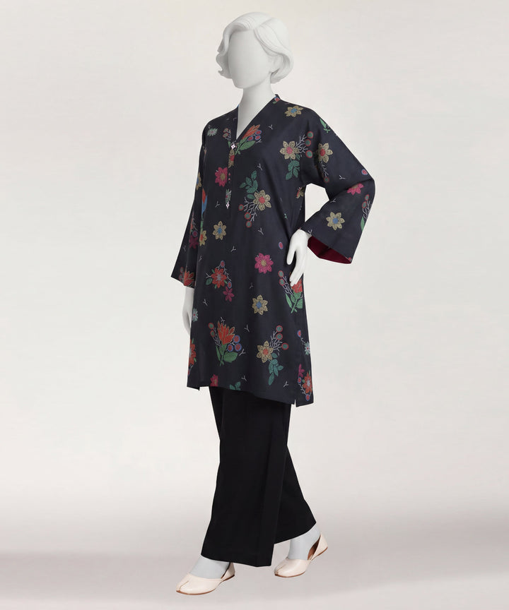 Lawn Black Kurti - J. Junaid Jamshed