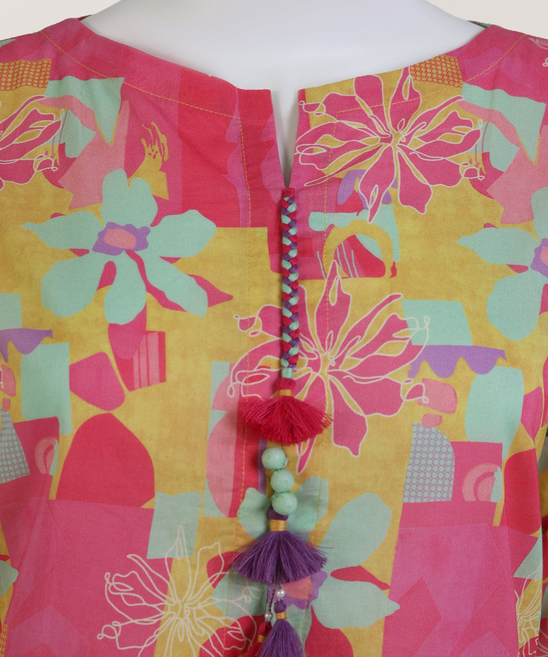 Lawn Multicolor Kurti - J. Junaid Jamshed