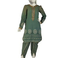 Lawn Green Stitched Suit - J. Junaid Jamshed