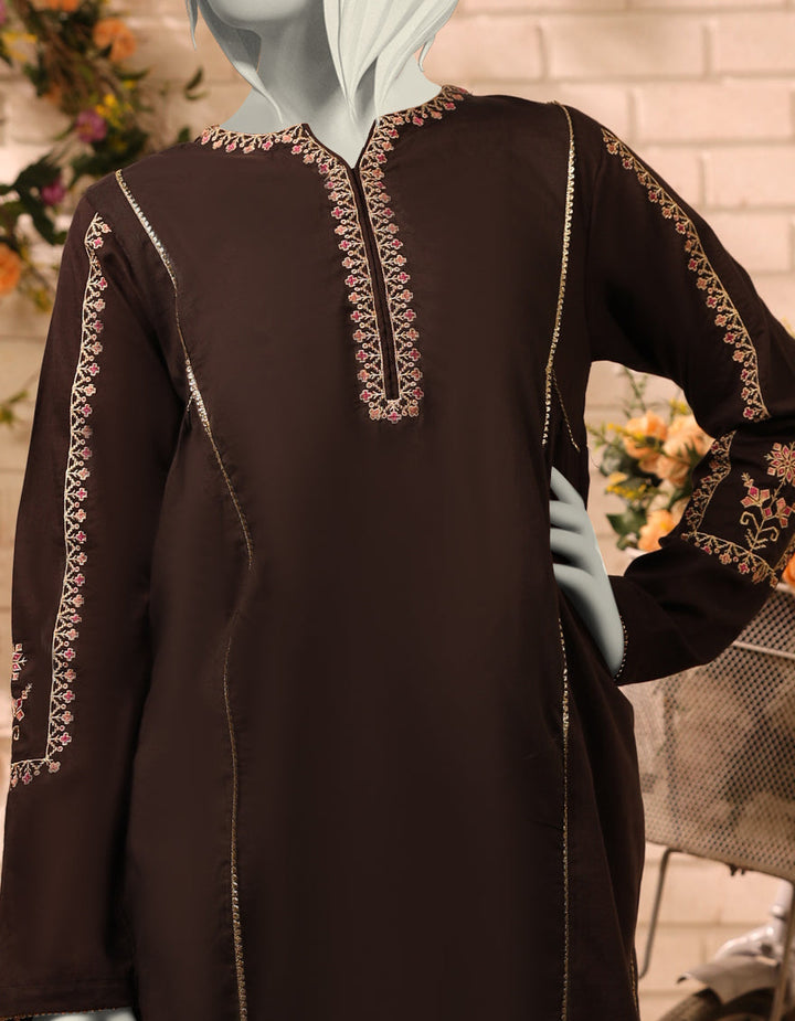 Lawn Black Stitched Suit - J. Junaid Jamshed