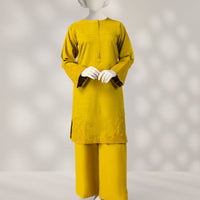 Khaddar Green Stitched Suit - J. Junaid Jamshed
