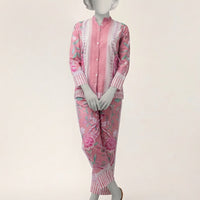 Lawn Pink Stitched Suit - J. Junaid Jamshed