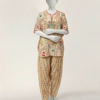 Off White Stitched Suit - J. Junaid Jamshed