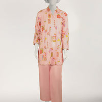 Lawn Pink Stitched Suit - J. Junaid Jamshed