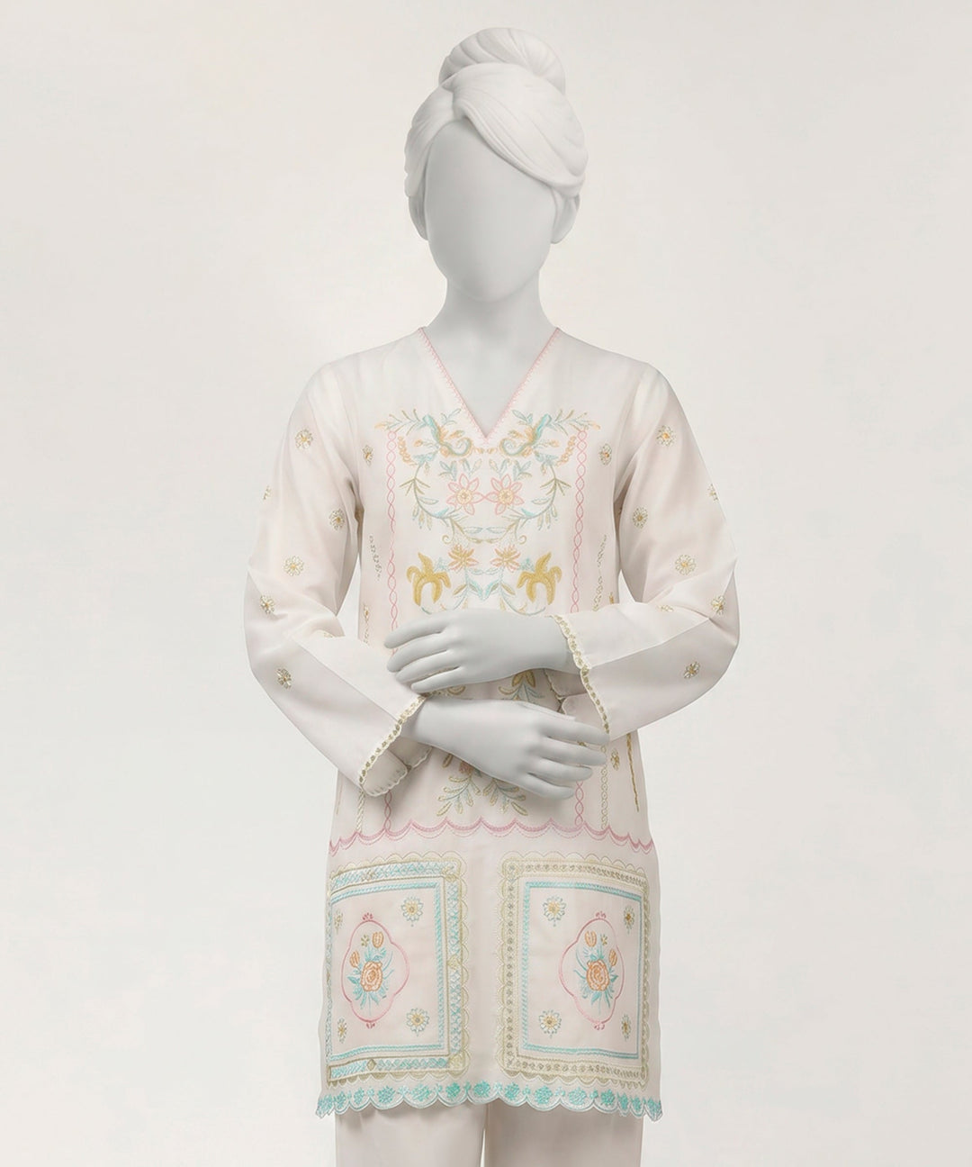Lawn Lilac Stitched Suit - J. Junaid Jamshed