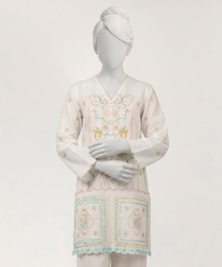 Lawn Lilac Stitched Suit - J. Junaid Jamshed