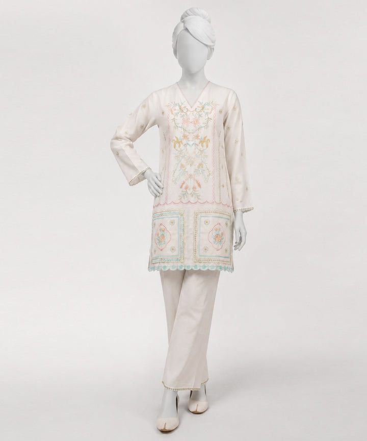 Lawn Lilac Stitched Suit - J. Junaid Jamshed