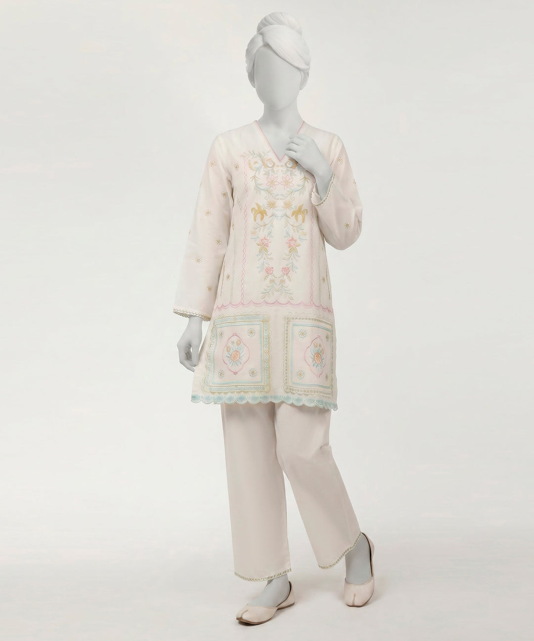 Lawn Lilac Stitched Suit - J. Junaid Jamshed