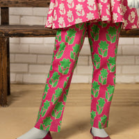 Lawn Pink Trouser - J. Junaid Jamshed