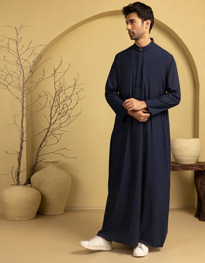 Blended Blue Jubba - J. Junaid Jamshed