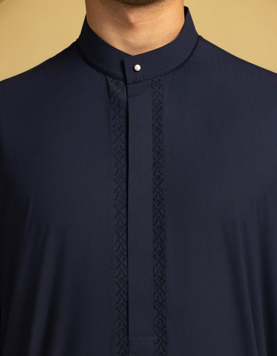 Blended Blue Jubba - J. Junaid Jamshed