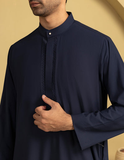 Blended Blue Jubba - J. Junaid Jamshed