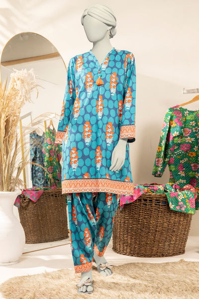 Cambric Blue Kurti - J. Junaid Jamshed