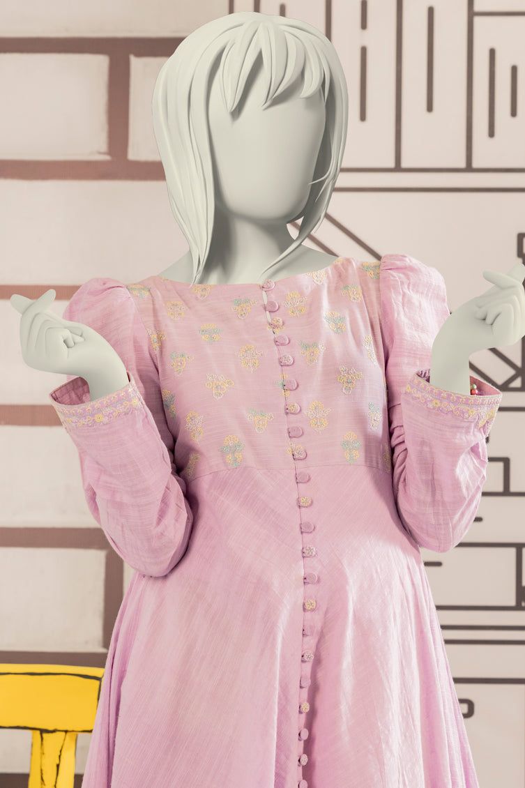 Khaddar Lilac Kurti - J. Junaid Jamshed