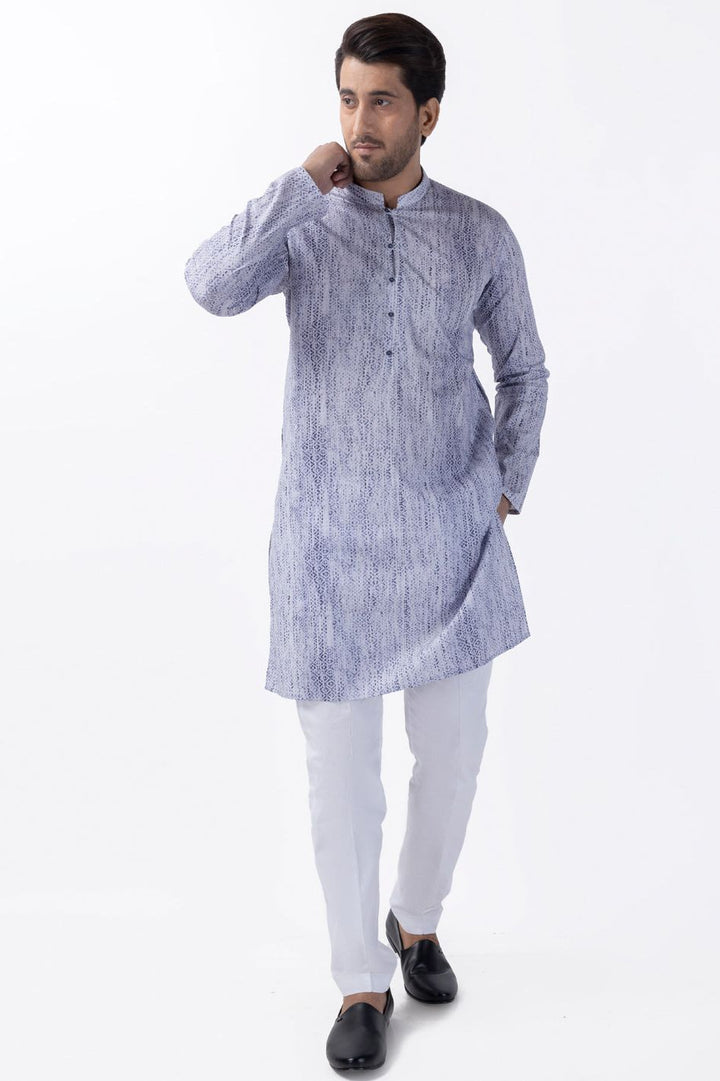 Cotton Blue Kurta - Almirah