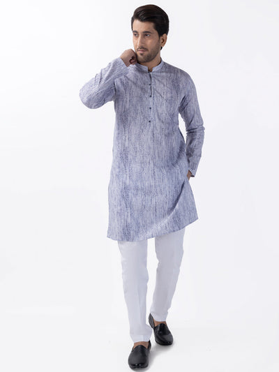 Cotton Blue Kurta - Almirah