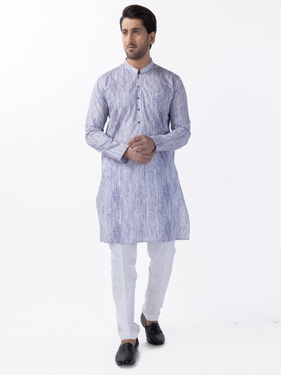 Cotton Blue Kurta - Almirah