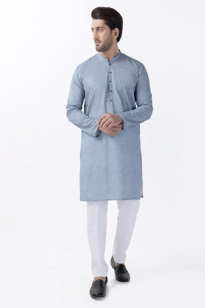Cotton Blue Kurta - Almirah