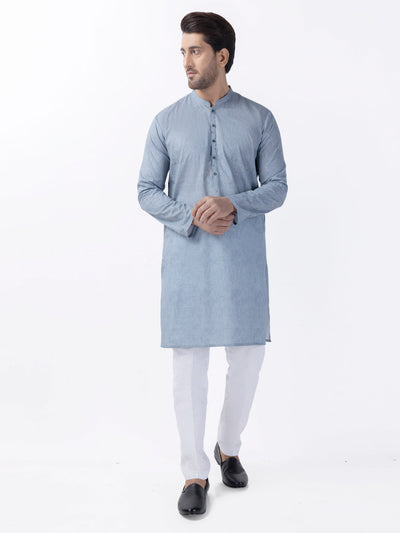 Cotton Blue Kurta - Almirah