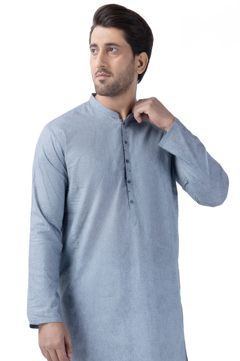 Cotton Blue Kurta - Almirah