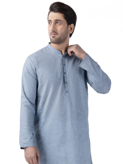 Cotton Blue Kurta - Almirah