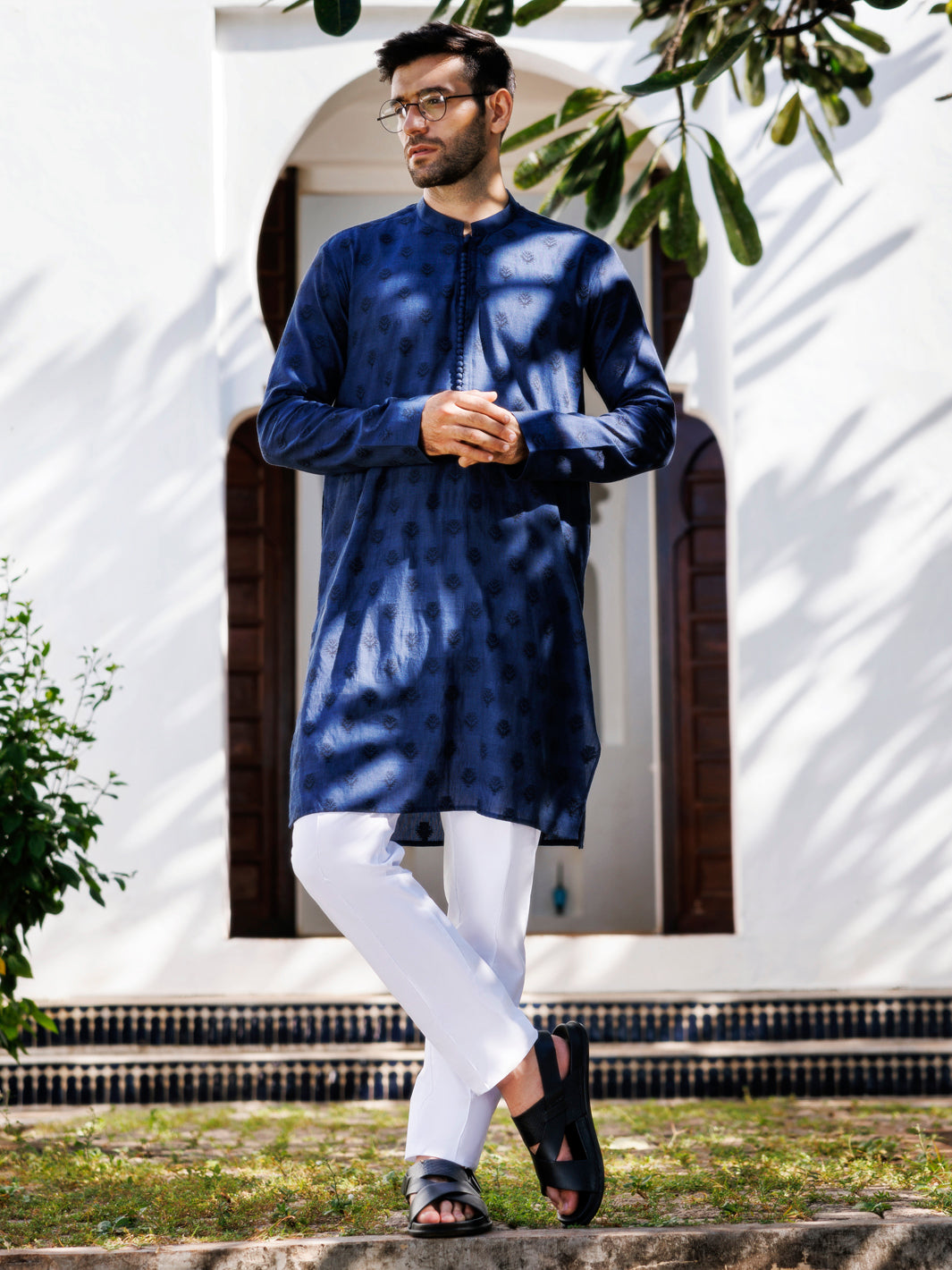 Cotton Blue Kurta - Almirah