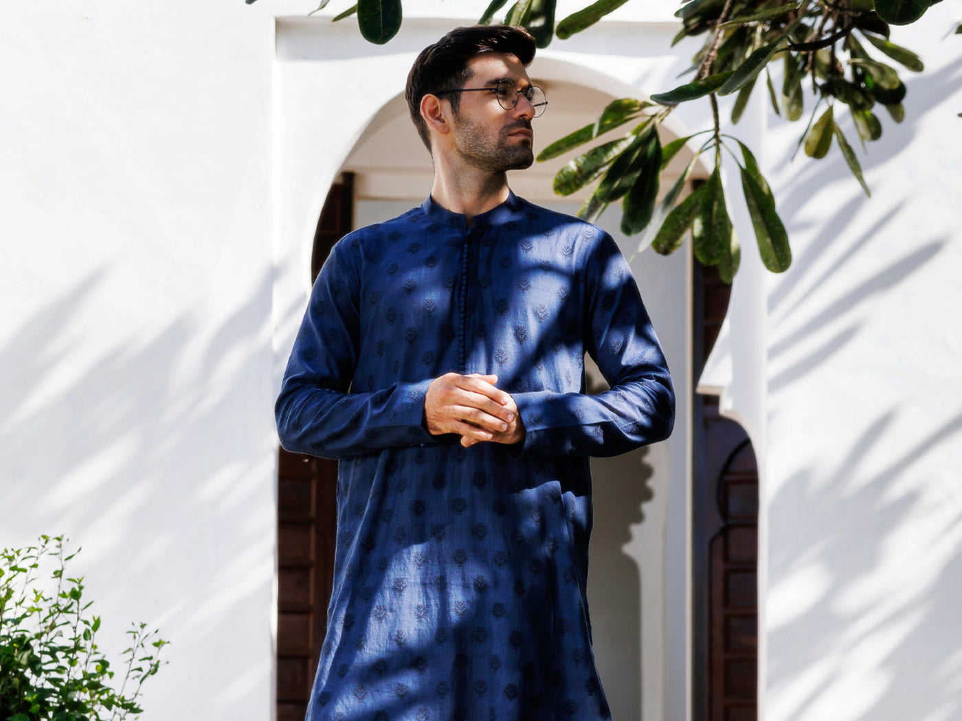 Cotton Blue Kurta - Almirah