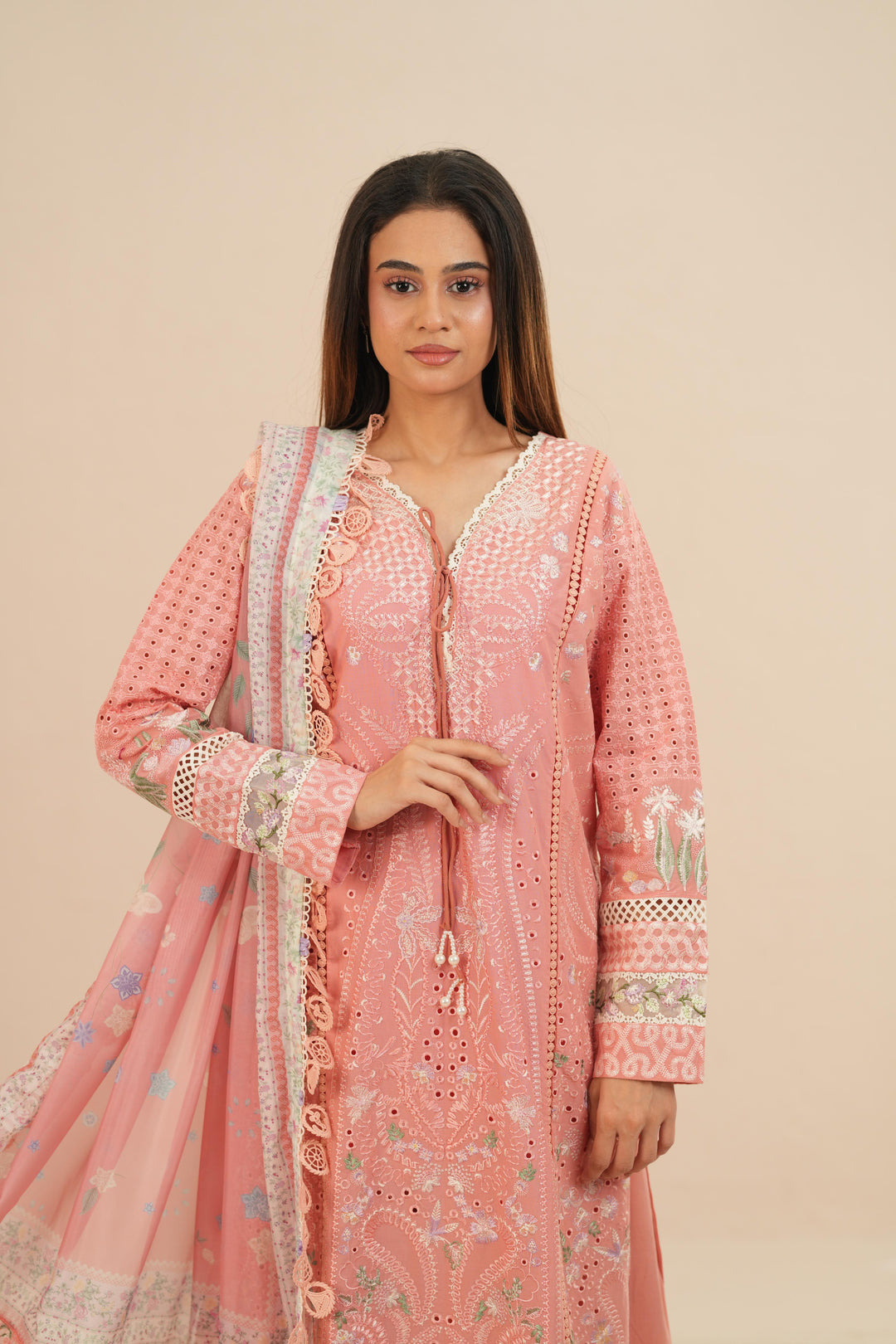 Kesira - Suffuse Embroidered Lawn Stitched