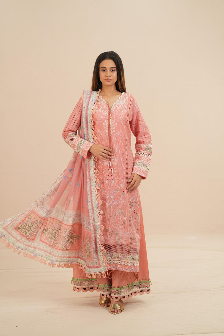 Kesira - Suffuse Embroidered Lawn Stitched
