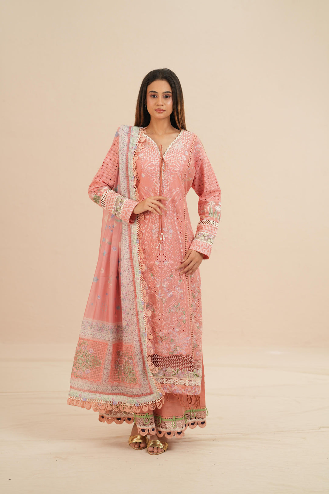 Kesira - Suffuse Embroidered Lawn Stitched