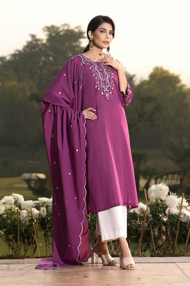 Embroidered Pink 2 Piece Suit - Nishat