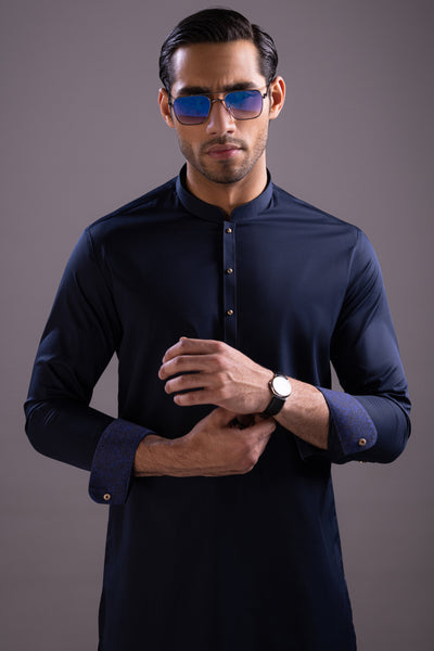 Cotton Blue Kurta Trouser - Cast & Crew