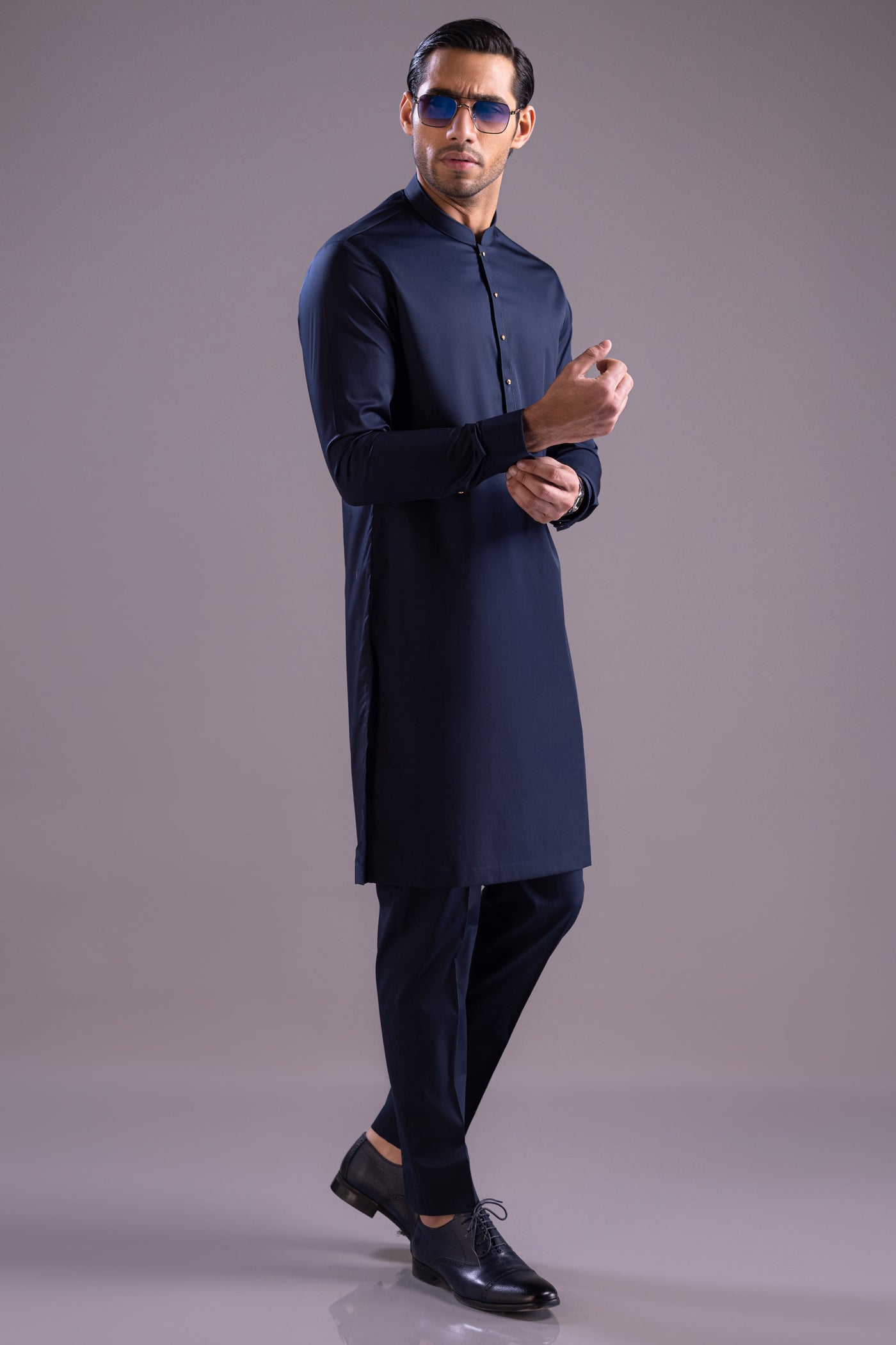 Cotton Blue Kurta Trouser - Cast & Crew