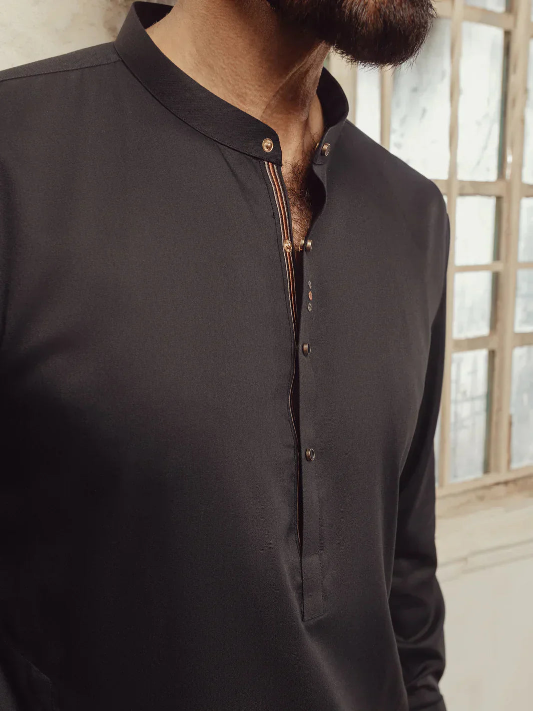 Blended Black Shalwar Kameez - Almirah