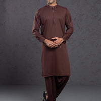 Blended Maroon Shalwar Kameez - Almirah