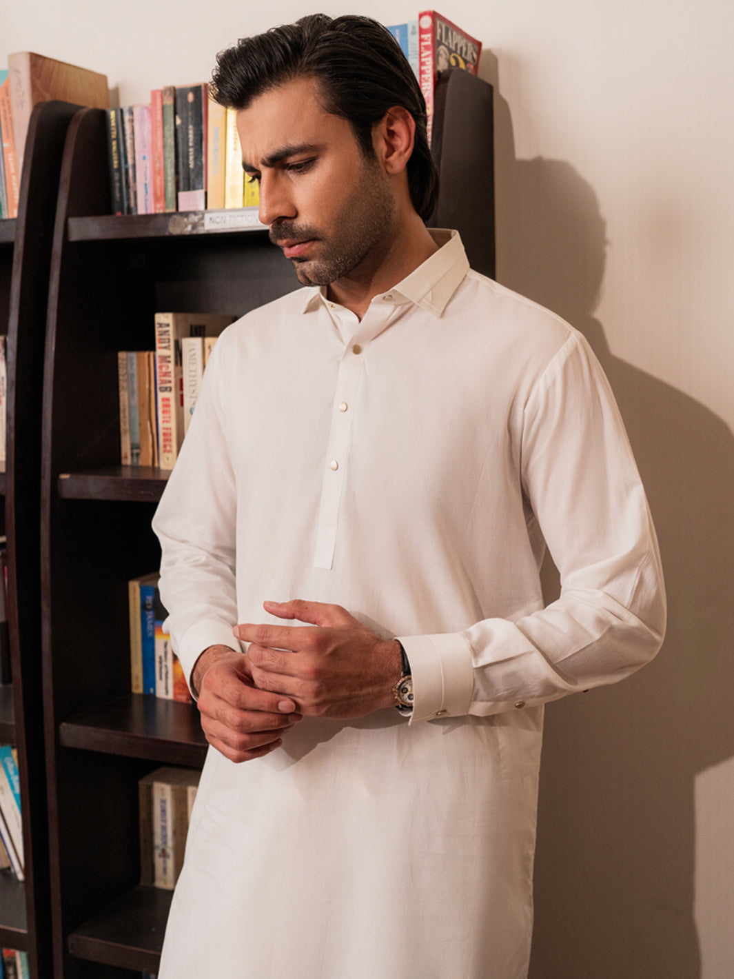 Cotton White Shalwar Kameez - Almirah