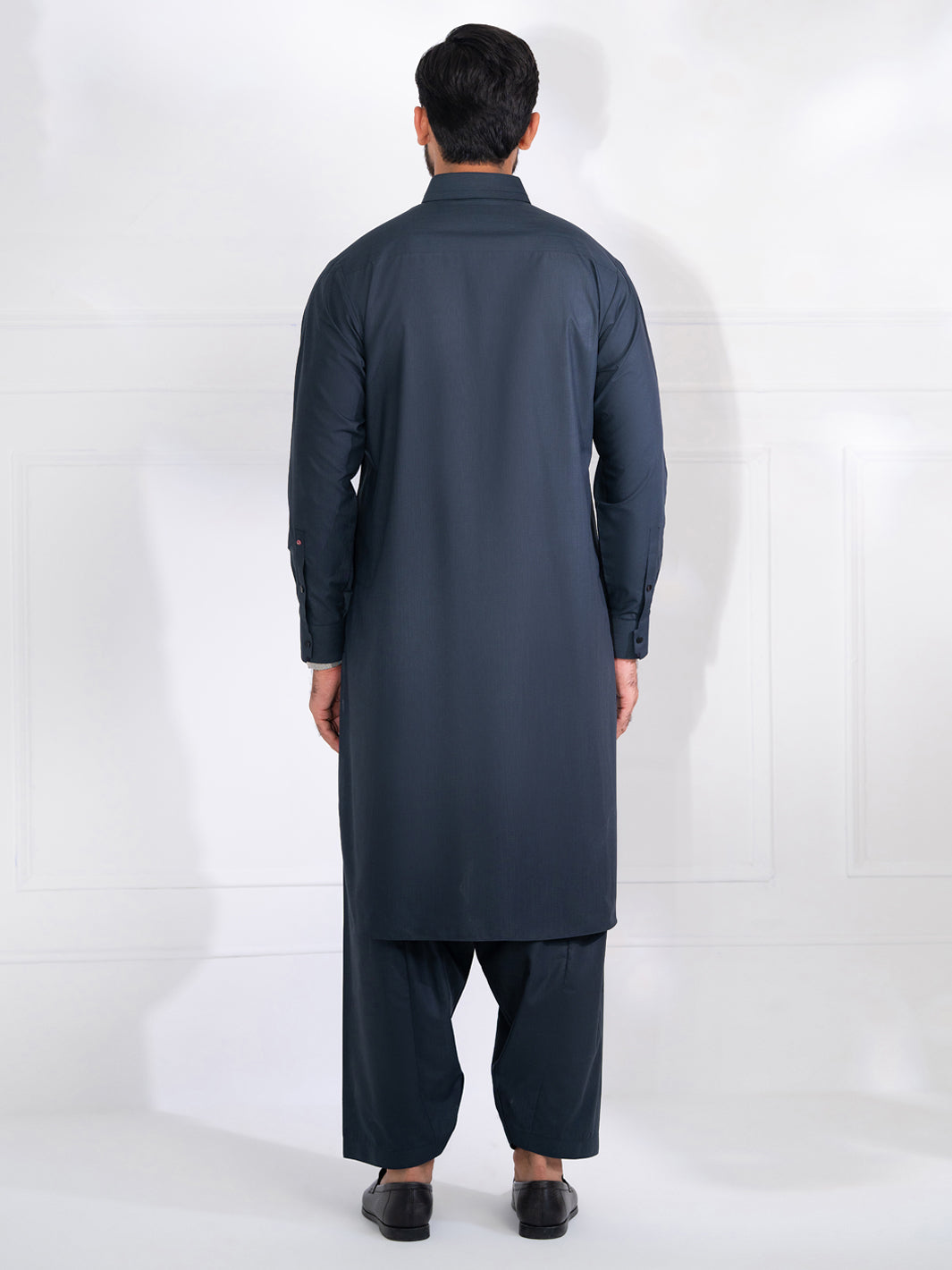Blended Charcoal Grey Shalwar Kameez - Almirah