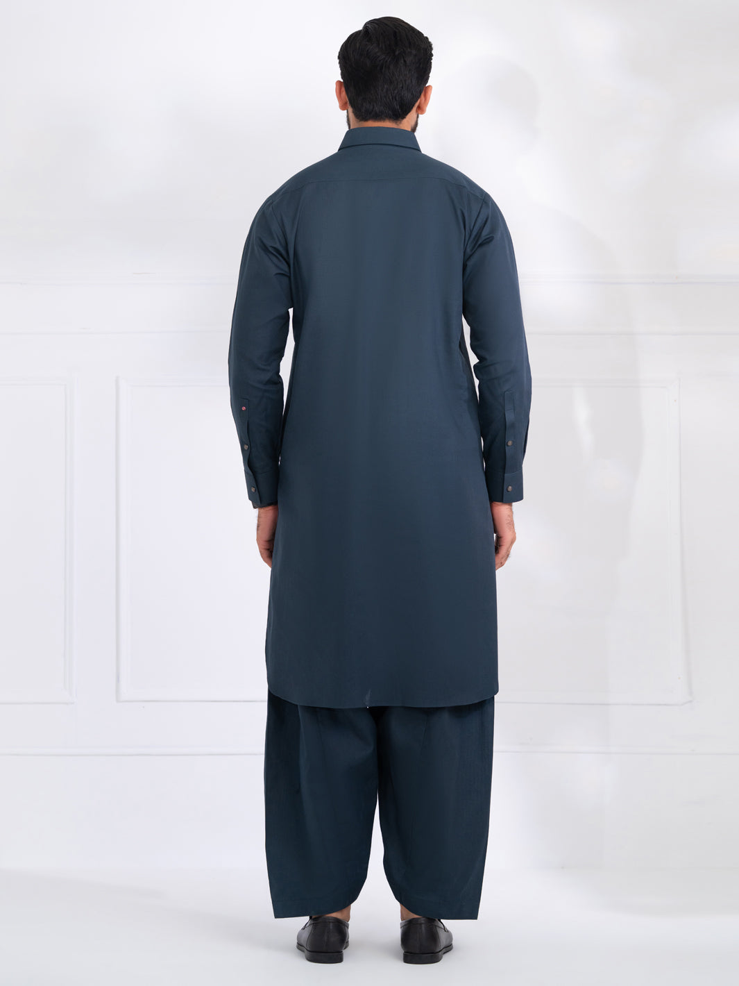 Blended Teal Shalwar Kameez - Almirah