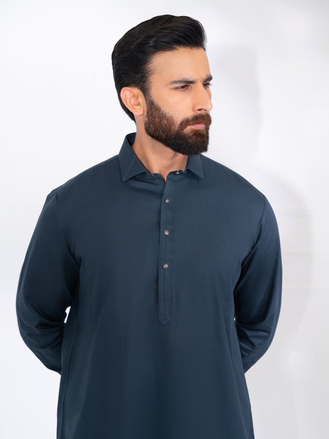 Blended Teal Shalwar Kameez - Almirah