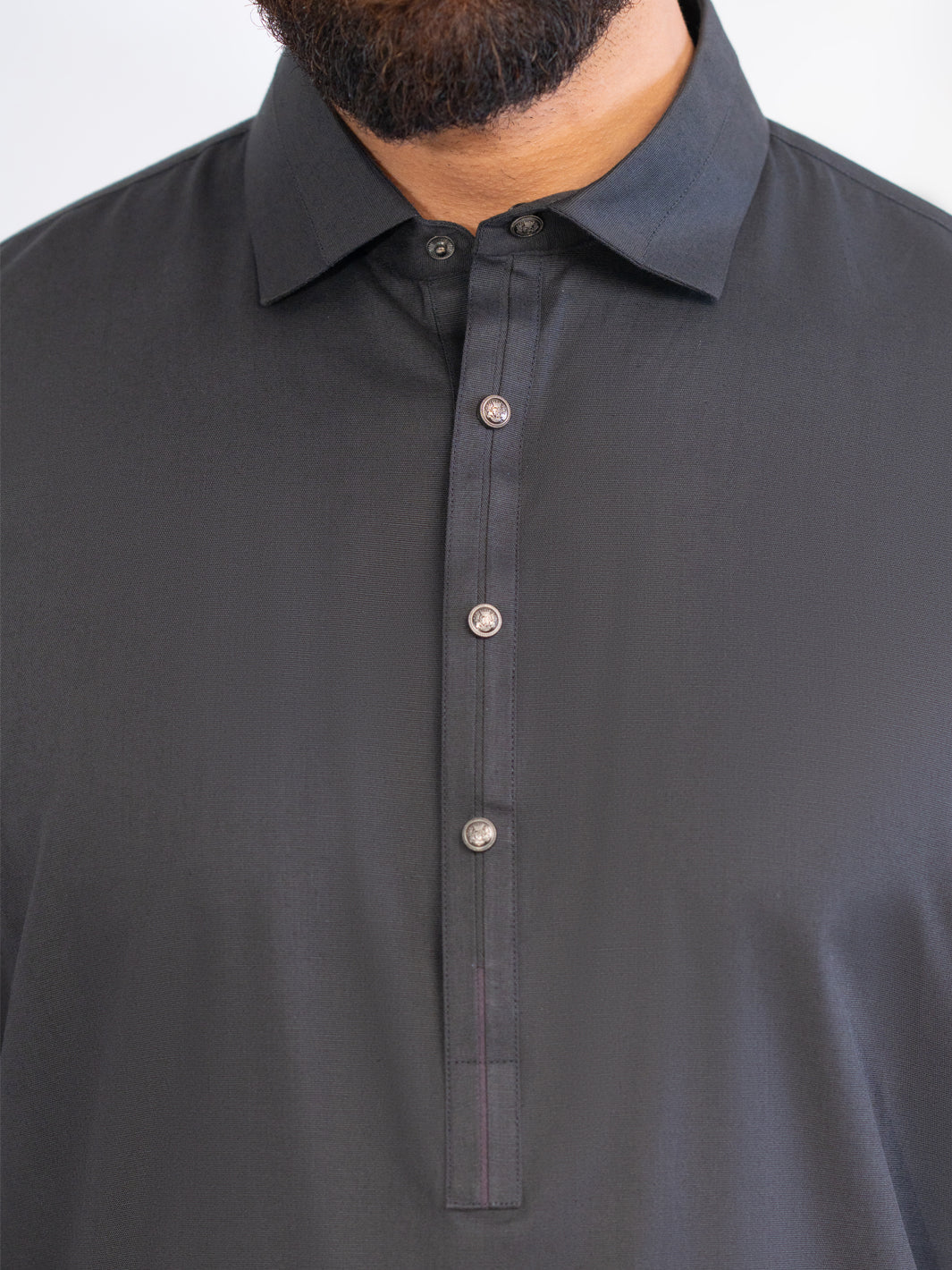 Blended Charcoal Grey Shalwar Kameez - Almirah