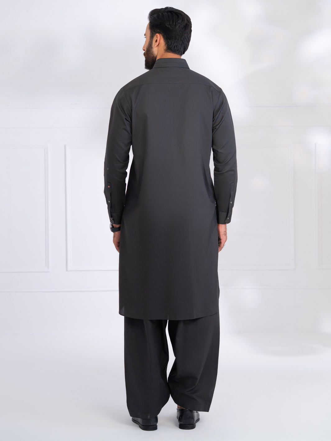 Blended Charcoal Grey Shalwar Kameez - Almirah