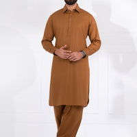 Blended Brown Shalwar Kameez - Almirah