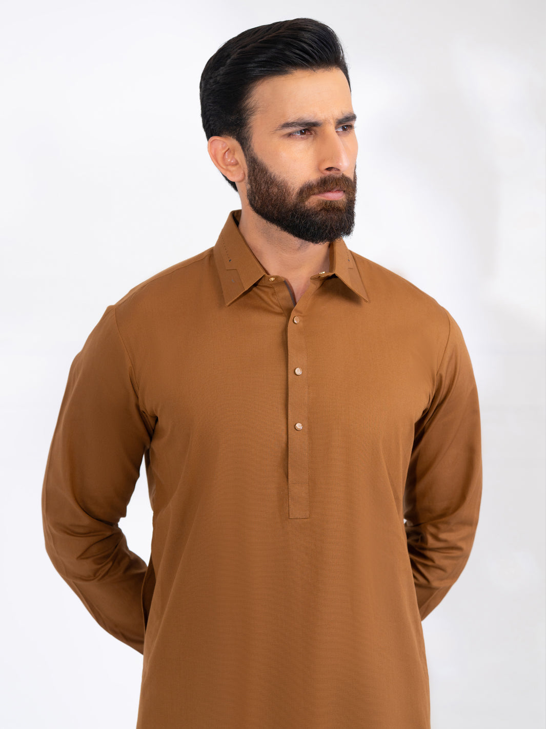Blended Brown Shalwar Kameez - Almirah
