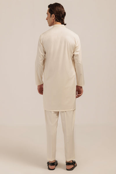 Blended Olive Kurta Shalwar - Bonanza