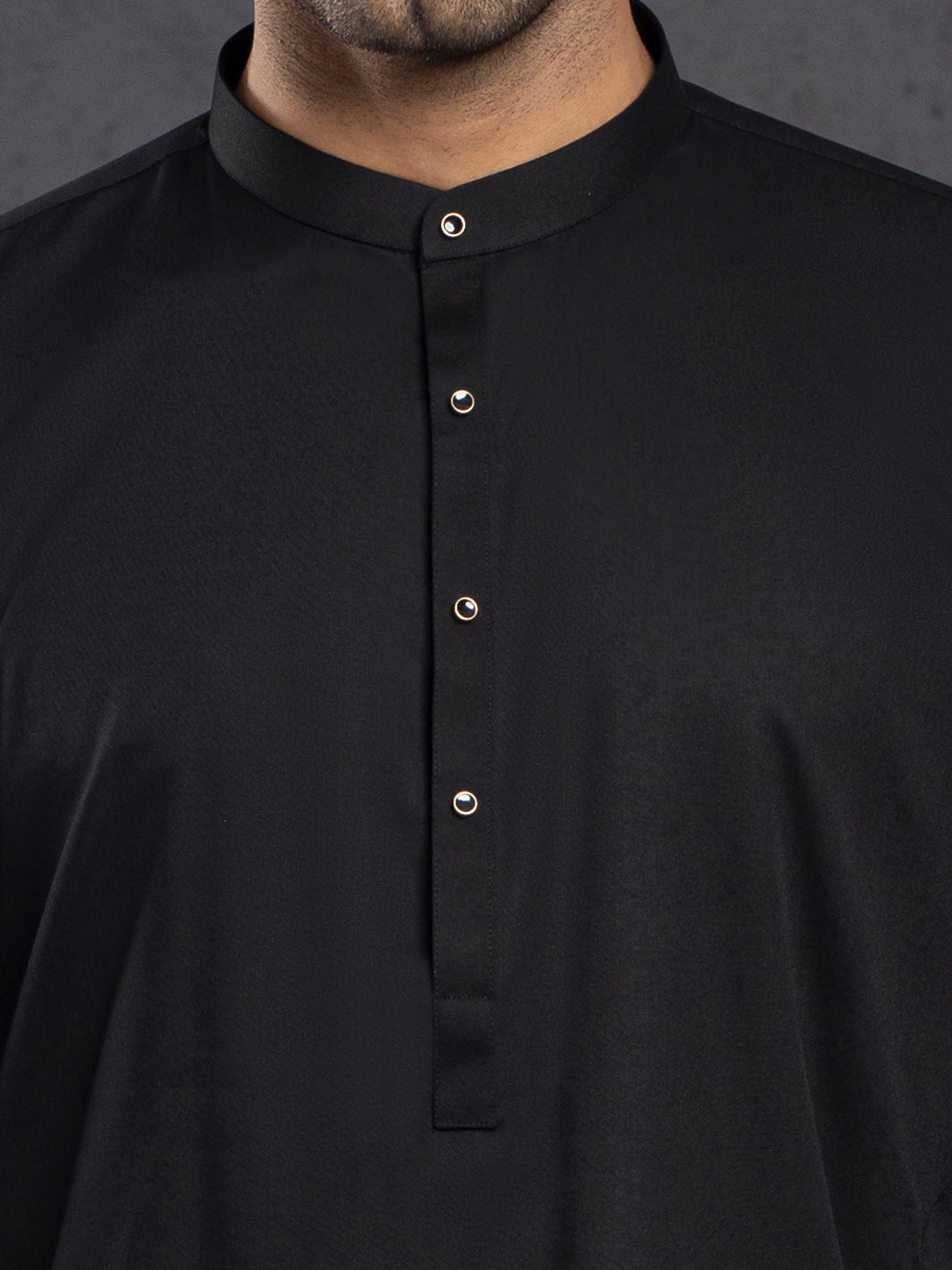 Blended Black Kurta Trouser - Almirah