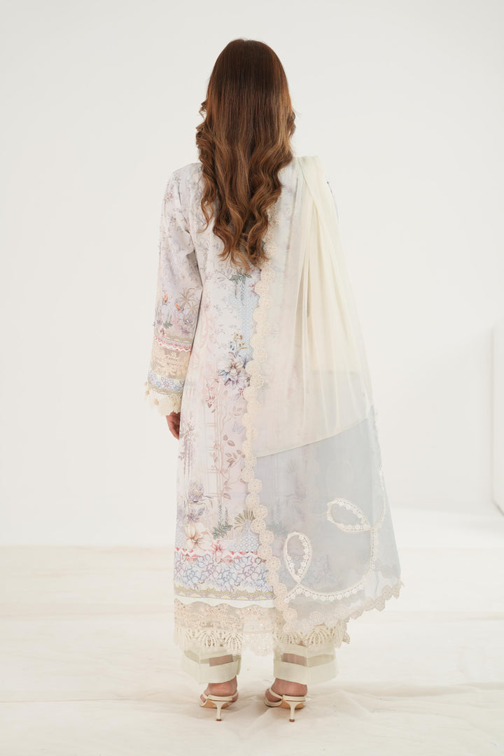 Roisin - Qalamkar Luxe Silk Stitched